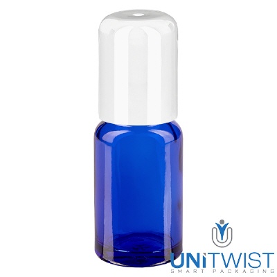 Bild 10ml Roll-On Flasche weiss STD BlueLine UT18/10