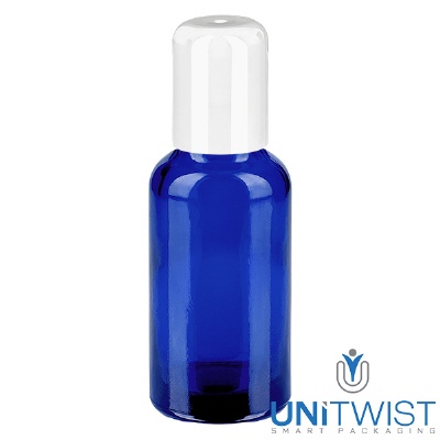 Bild 30ml Roll-On Flasche weiss STD BlueLine UT18/30