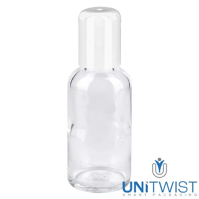 Bild 30ml Roll-On Flasche weiss STD ClearLine UT18/30