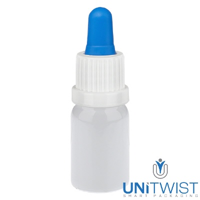 Bild 5ml Pipettenflasche weiss/blau OV WhiteLine UT18/5