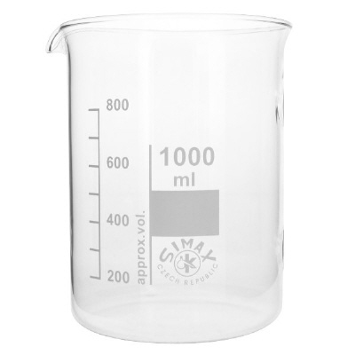 Bild Becherglas 1000ml aus hitzefestem Borosilikatglas